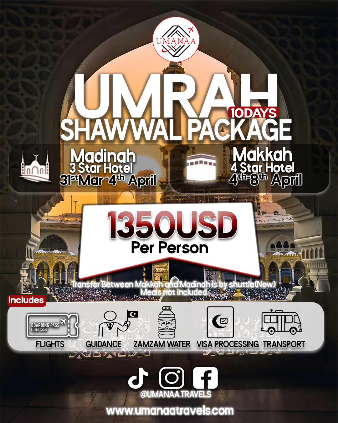 SHAWWAL UMRA PACKAGE