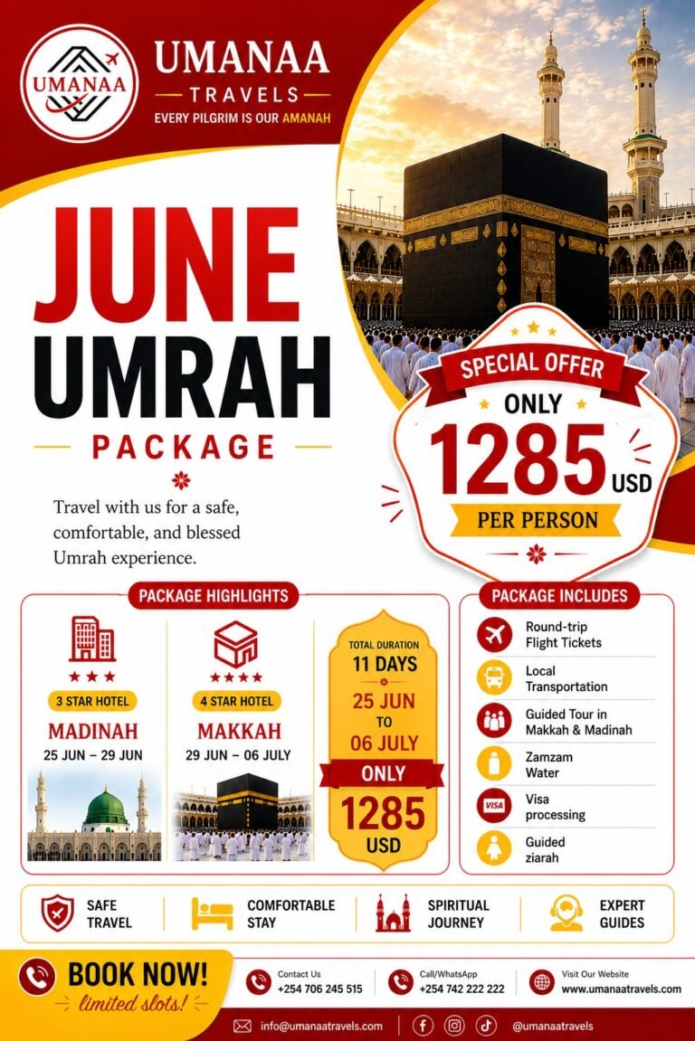 JUNE UMRAH PACKAGE